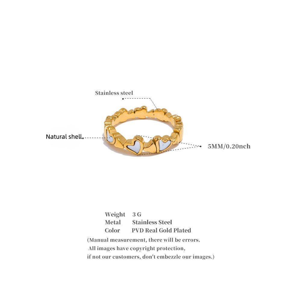 Tiny Hearts Bond Ring