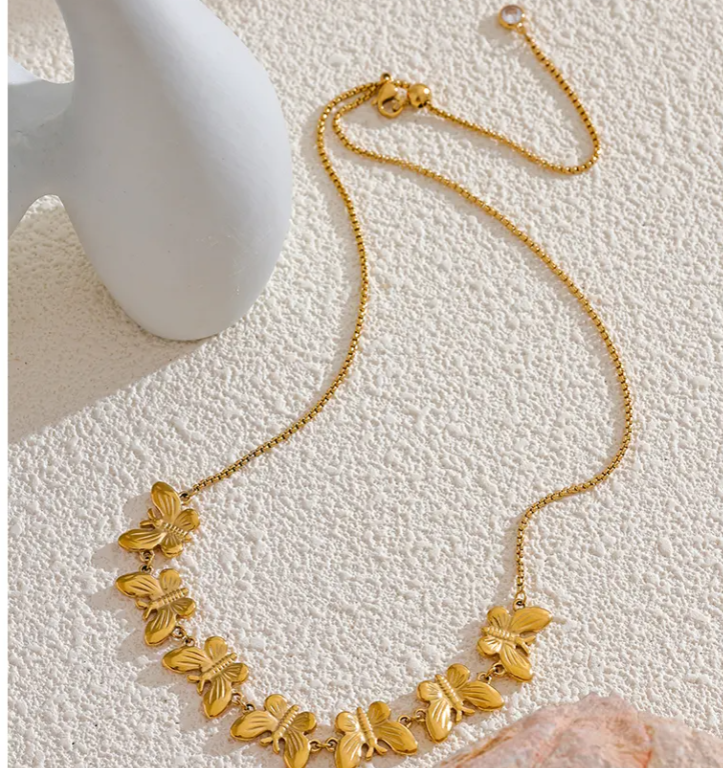 7 Butterfly Necklace