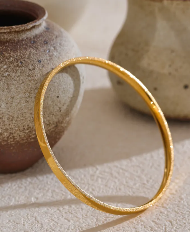Shiny Flat Bangles