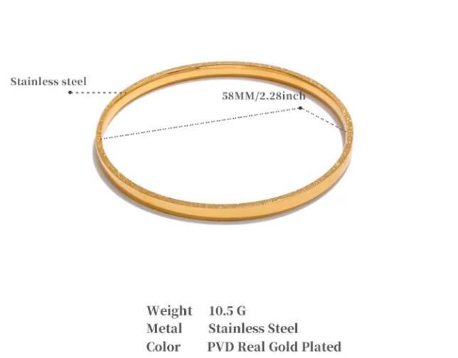 Shiny Flat Bangles