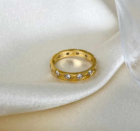 Criss-Cross Band Ring