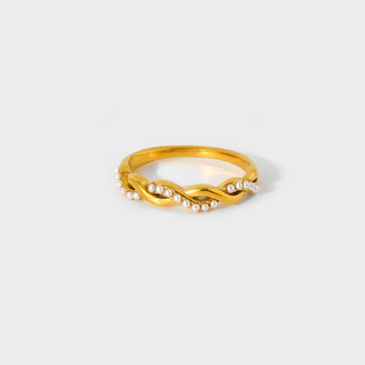 Pearl Twist Ring