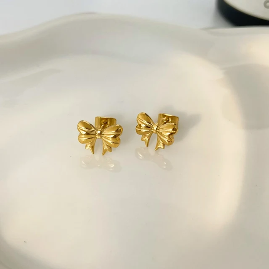 Princess bow earrings