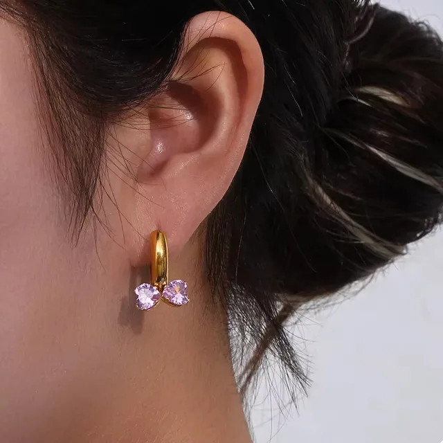 Hearty hoop earrings