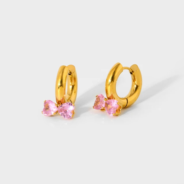 Hearty hoop earrings
