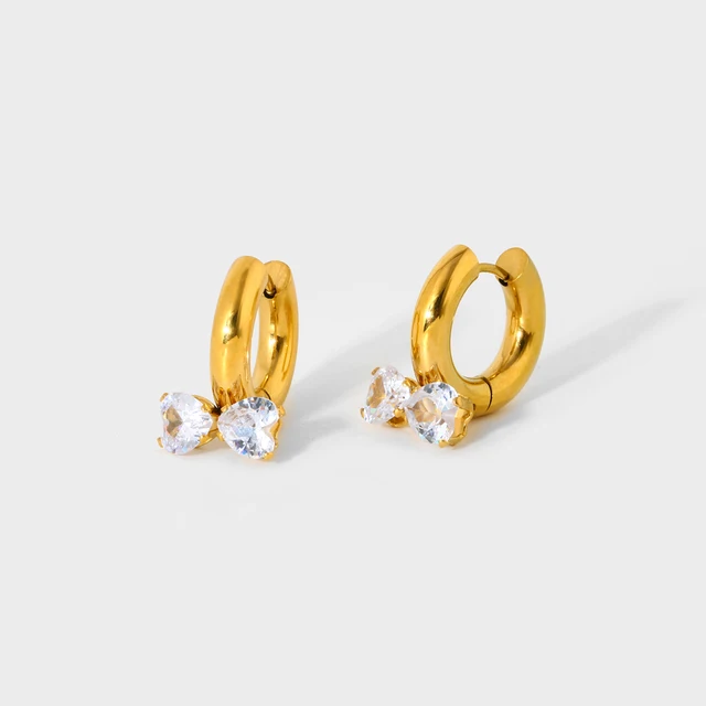 Hearty hoop earrings