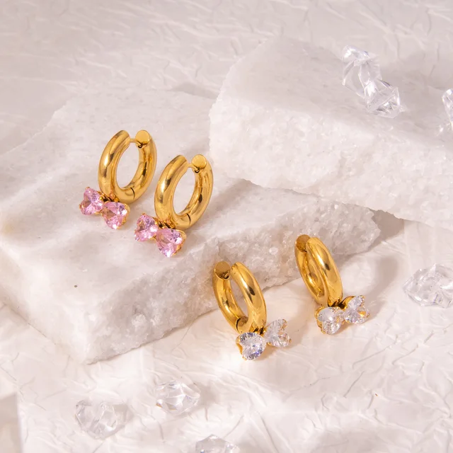 Hearty hoop earrings