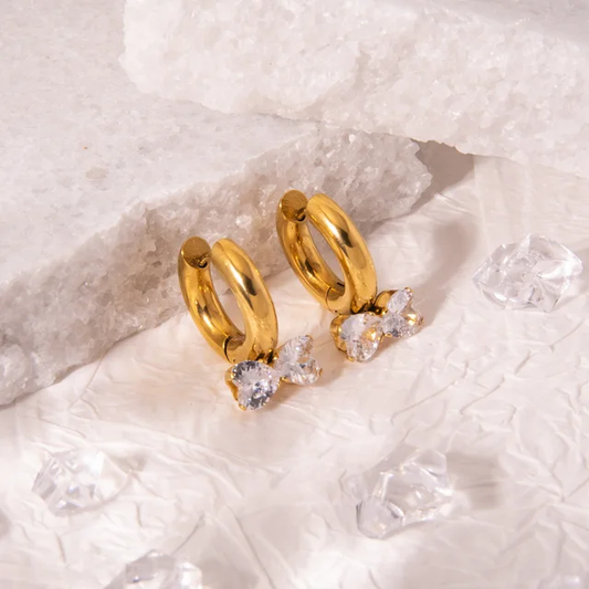 Hearty hoop earrings