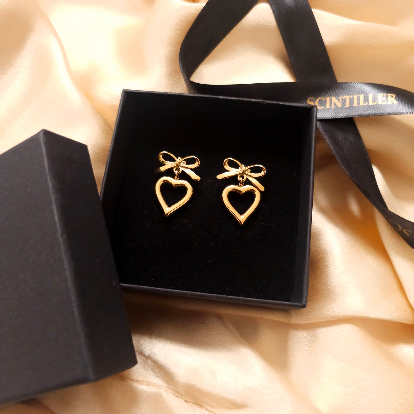 Heart Bowknot Earrings