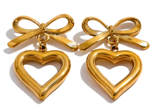 Heart Bowknot Earrings