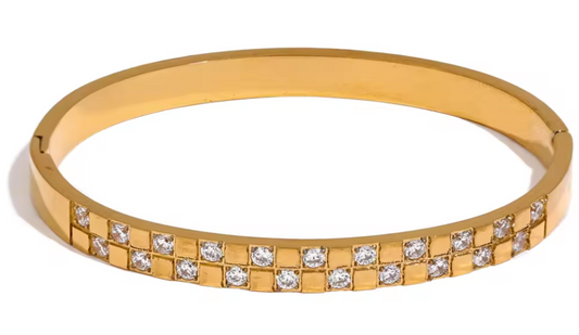 Multi Zircon bangle bracelet