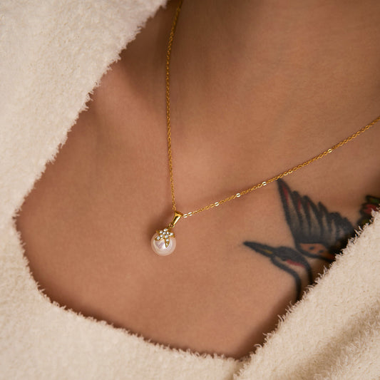 Ocean Bloom Pearl Necklace