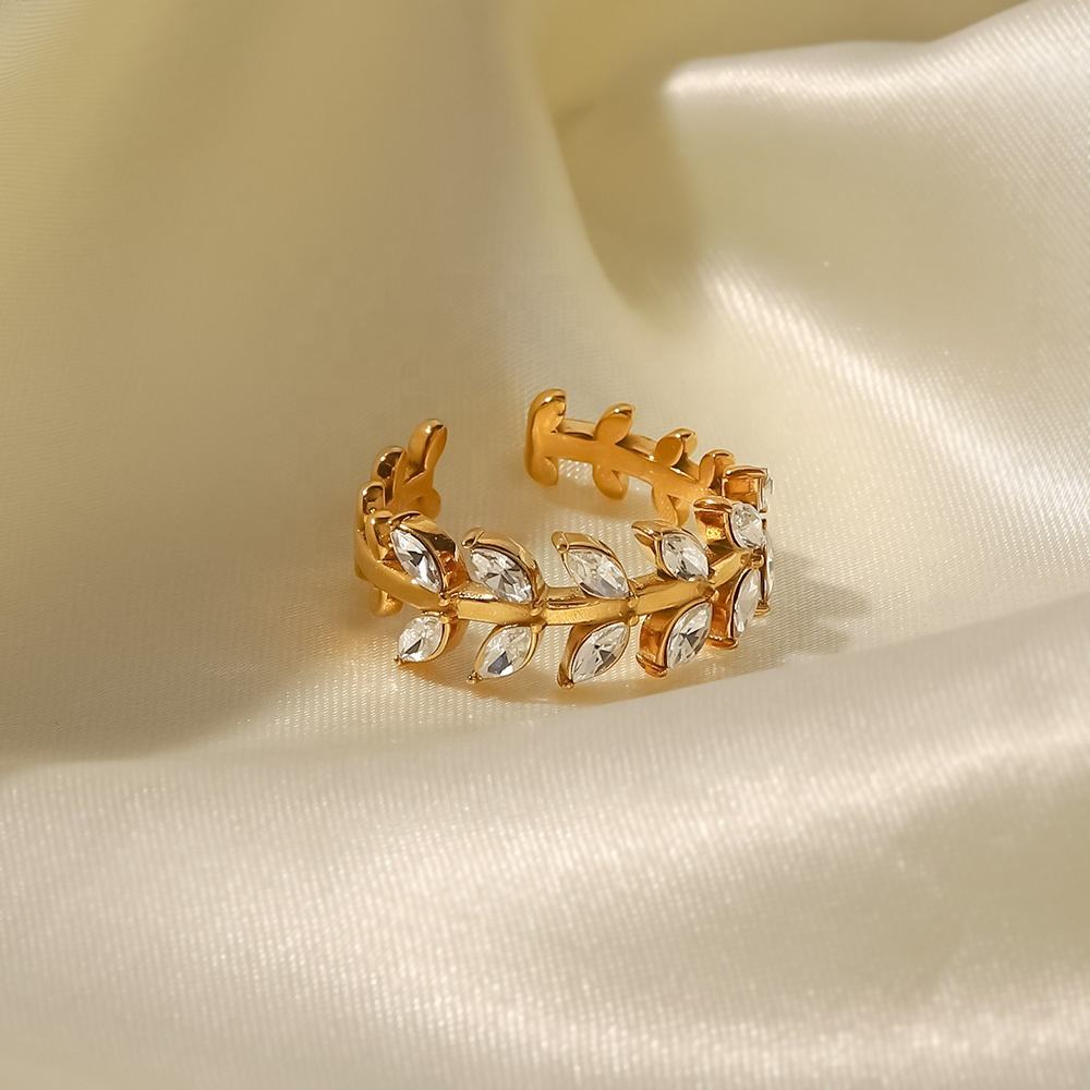 Golden Vine Serenity Ring
