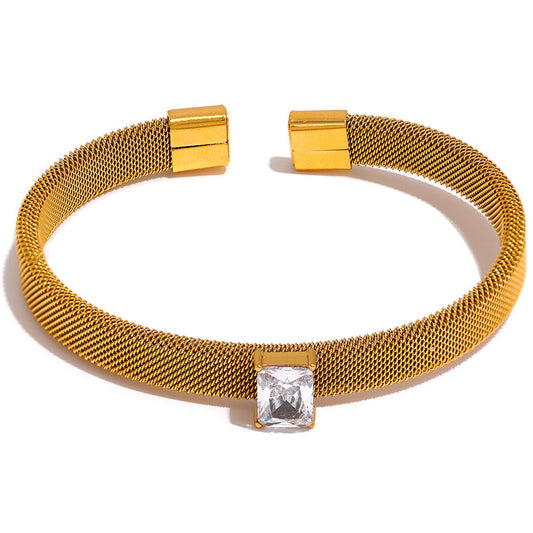 Zyra Mesh Cuff Bracelet