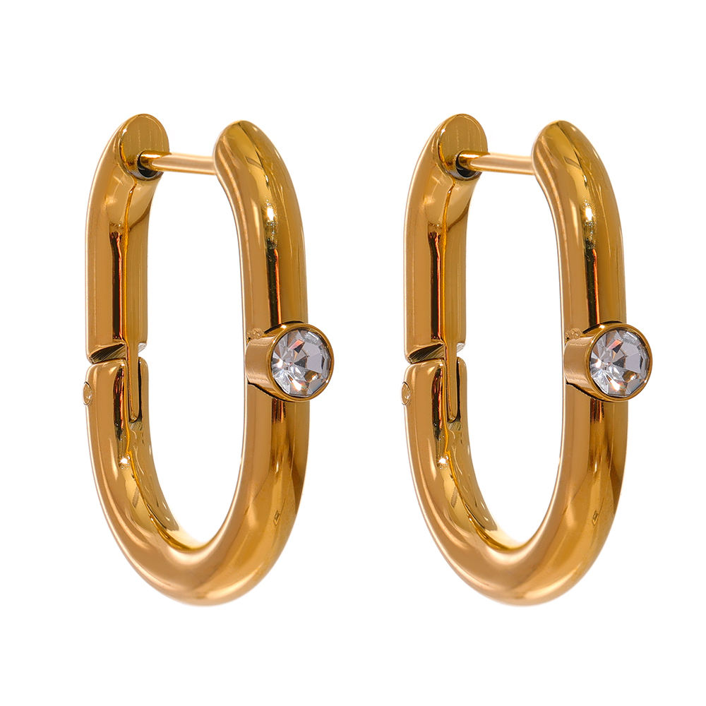 Nova Link Hoop Earrings