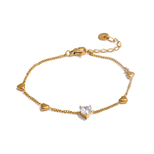 HeartGlow Chain Bracelet
