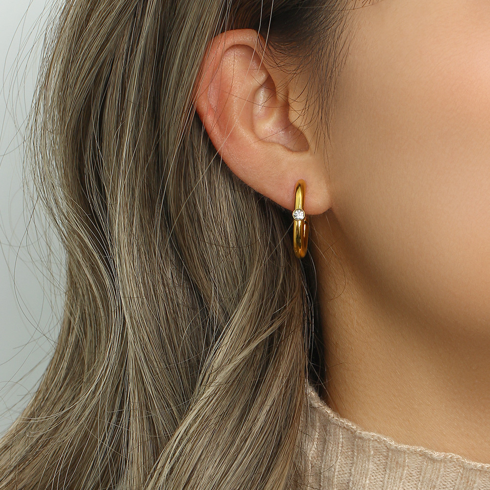 Nova Link Hoop Earrings