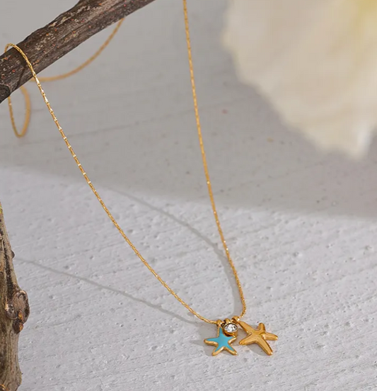Blue Star Necklace