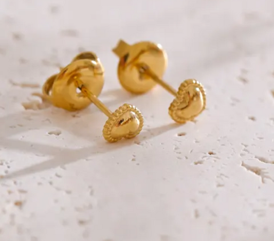 Heart Second Top Earrings
