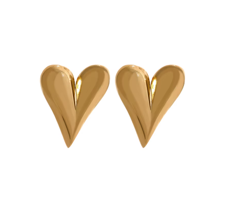 Heart Stud Earrings