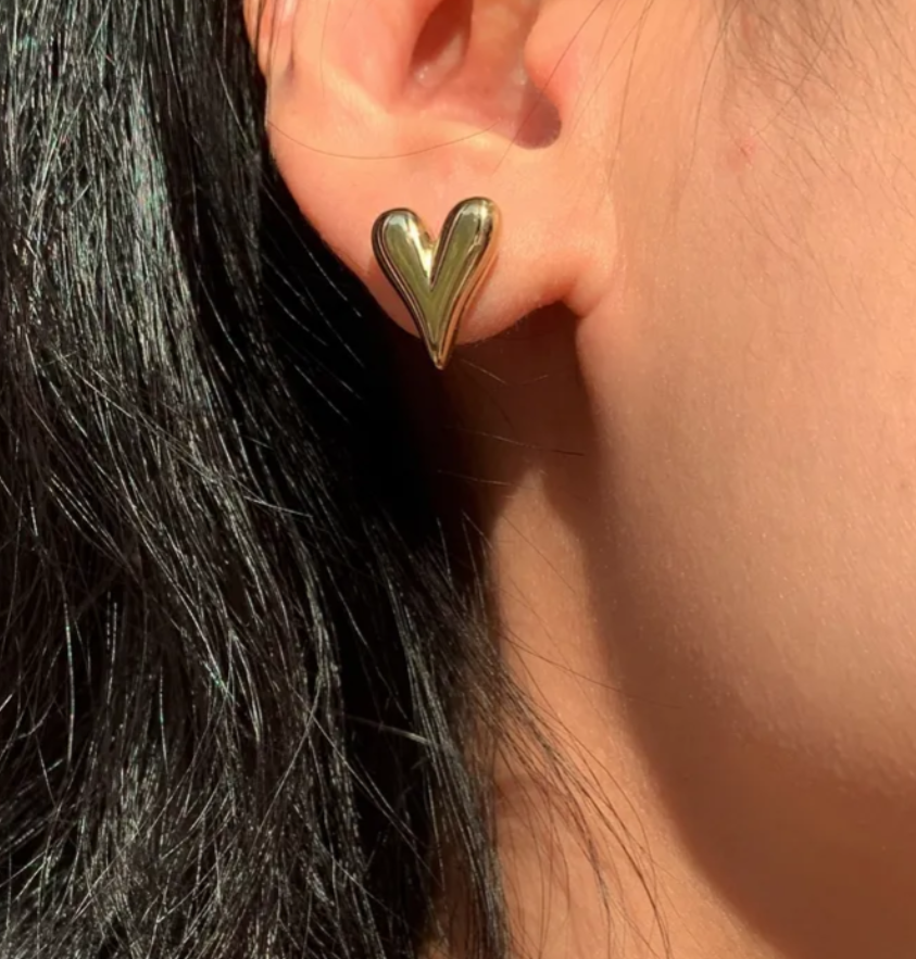 Heart Stud Earrings
