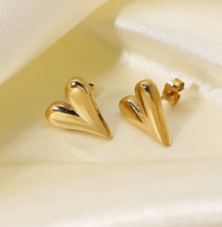 Heart Stud Earrings