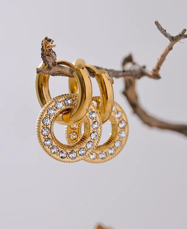 Circle Drop Hoops