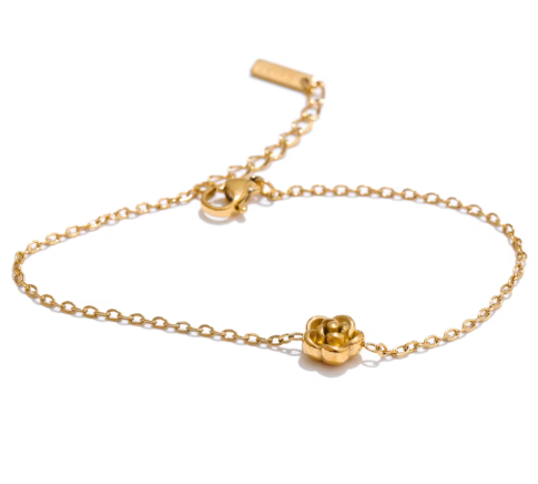 Dainty Rose Chain Bracelet