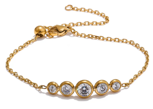 6CZ Chain Bracelet