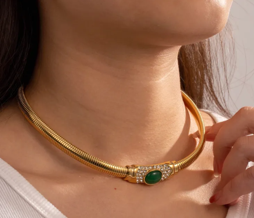 Emerald Horizon Necklace
