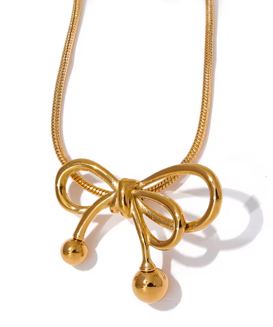 Bowknot Pendant Necklace