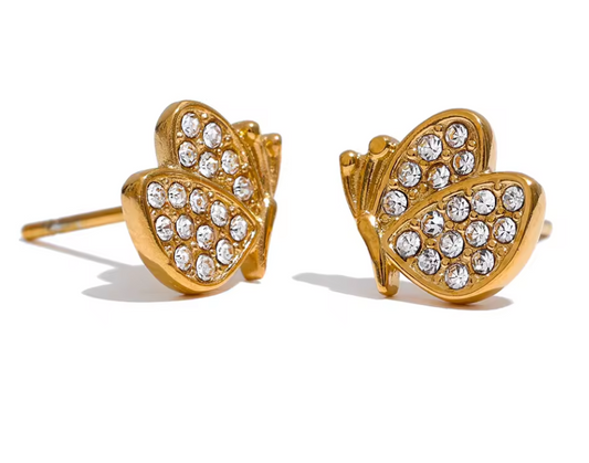 Mini butterfly earrings